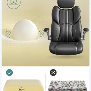 SONGMICS OBG65BK : Chaise de Bureau Ergonomique Gamer Noir d’Encre