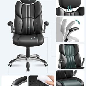 SONGMICS OBG65BK : Chaise de Bureau Ergonomique Gamer Noir d’Encre