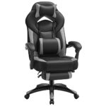SONGMICS OBG77BG : Fauteuil Gamer Ergonomique avec Repose-Pieds et Support Lombaire