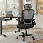 SONGMICS OBN047B01 : Chaise Bureau Ergonomique avec Support Lombaire et Appui-tête
