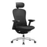 SONGMICS OBN065B01 : Fauteuil Ergonomique Noir d’Encre Réglable 150 kg