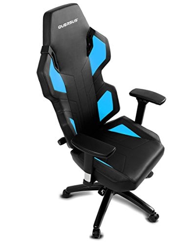 Siège Gamer Quersus Evos 302 Simili Cuir Noir Bleu S-L