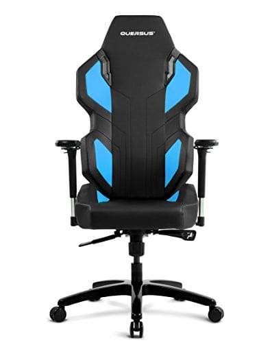 Siège Gamer Quersus Evos 302 Simili Cuir Noir Bleu S-L