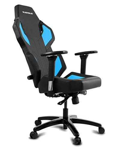 Siège Gamer Quersus Evos 302 Simili Cuir Noir Bleu S-L