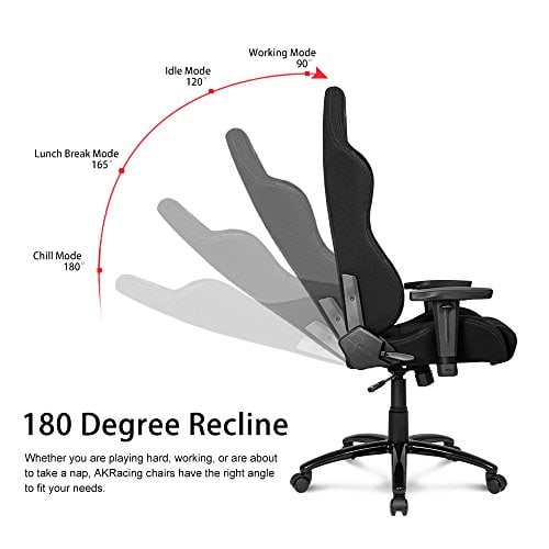 Siège Gaming AKRACING Core Série EX en Tissu Noir