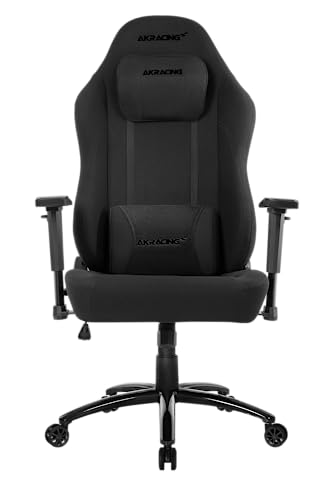Siège Gaming AKRacing Opal – Tissu Noir pour Bureau