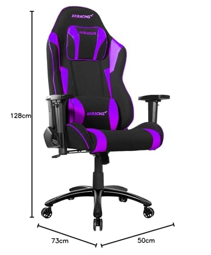 Siège de Jeu AKRacing EX-Wide Special Edition Noir Violet pour PC