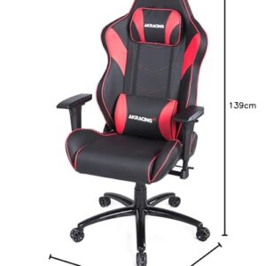 Siège de Jeu AKRacing LX Plus Noir et Rouge pour PC