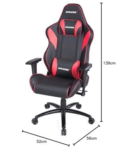 Siège de Jeu AKRacing LX Plus Noir et Rouge pour PC