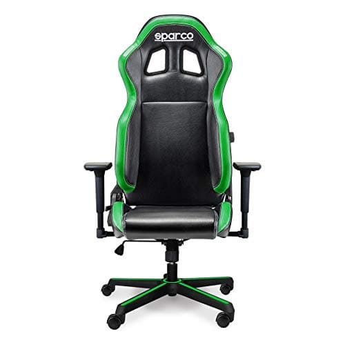 Fauteuil de Bureau/Gaming SPARCO Grip Noir/Sky Vert – Confort et Style