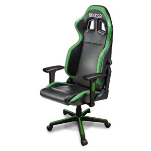 Fauteuil de Bureau/Gaming SPARCO Grip Noir/Sky Vert – Confort et Style