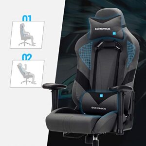 Songmics RCG13G : Chaise Gamer Hauteur Réglable pour Bureau et Ordinateur