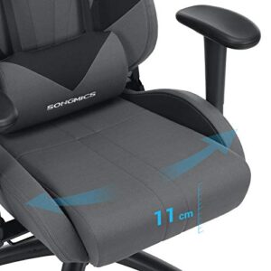 Songmics RCG13G : Chaise Gamer Hauteur Réglable pour Bureau et Ordinateur