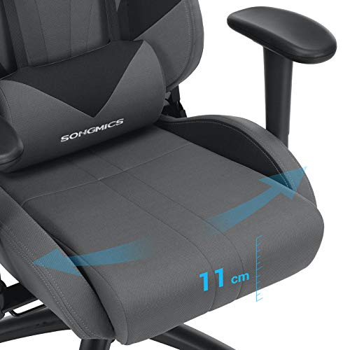 Songmics RCG13G : Chaise Gamer Hauteur Réglable pour Bureau et Ordinateur
