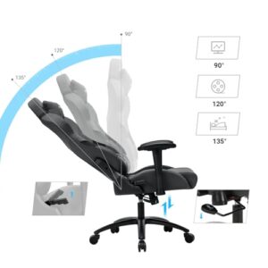 Songmics RCG13G : Chaise Gamer Hauteur Réglable pour Bureau et Ordinateur