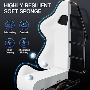 Soontrans Chaise Gaming Racing: Fauteuil Massant avec Soutien Lombaire Noir