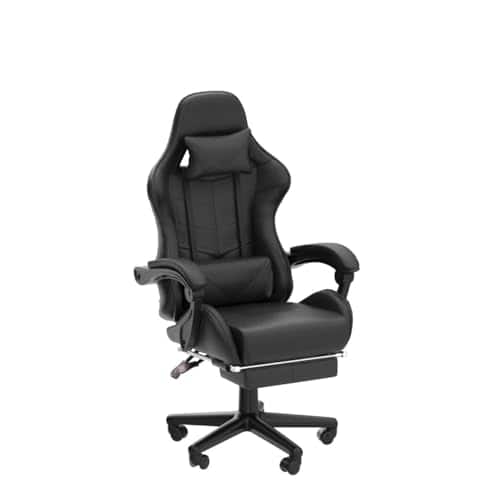 Soontrans Chaise Gaming Racing: Fauteuil Massant avec Soutien Lombaire Noir