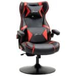 Vinsetto Chaise de Gaming Ergonomique Noir et Rouge avec Haut-parleurs intégrés