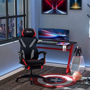 Vinsetto Fauteuil de Bureau Ergonomique avec Repose-Pieds et Support Lombaire