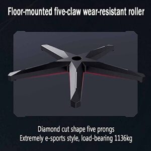 WHOJA Fauteuil Gamer 155° avec Support Lombaire en Faux Cuir – Rose Noir