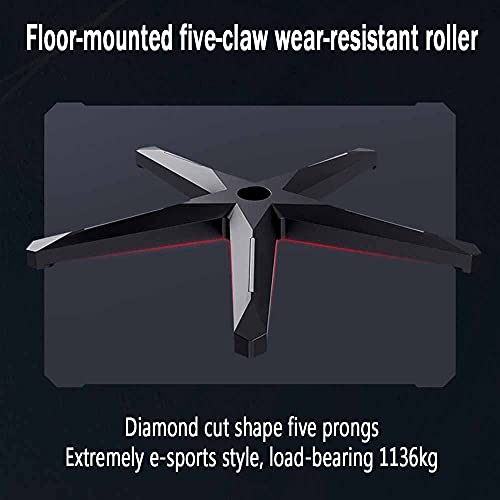 WHOJA Fauteuil Gamer 155° avec Support Lombaire en Faux Cuir – Rose Noir