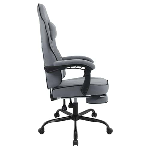 WOLTU GS11gr : Chaise Gaming Ergonomique avec Coussin, Appui-tête et Repose-Pieds
