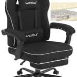 WOLTU GS11sz : Chaise Gaming Ergonomique avec Appui-tête et Repose-Pieds