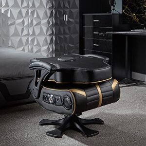 X-Rocker Olympus 4.1 : Chaise Gaming avec Enceintes Bluetooth Noir et Or