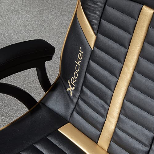 X-Rocker Olympus 4.1 : Chaise Gaming avec Enceintes Bluetooth Noir et Or