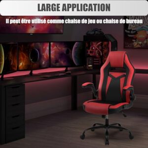 Youhauchair Chaise Gaming Ergonomique avec Accoudoirs, Support jusqu’à 150kg