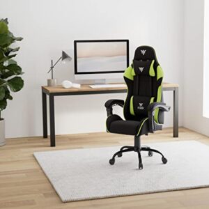iTek RHOBUS FF10 : Fauteuil Gamer Ergonomique Noir et Vert avec Support Lombaire