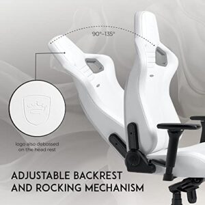 noblechairs Epic Blanc : Chaise Gaming Ergonomique pour Bureau et Loisirs