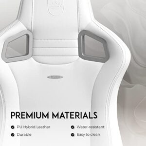 noblechairs Epic Blanc : Chaise Gaming Ergonomique pour Bureau et Loisirs
