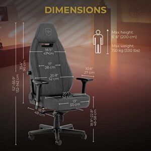 noblechairs Legend – Chaise de gaming Anthracite SIF TX haut de gamme