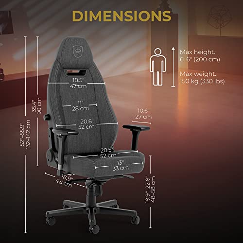 noblechairs Legend – Chaise de gaming Anthracite SIF TX haut de gamme